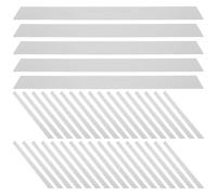 HOMOCONO 100 baleines de col en papier blanc - Support de col en papier pour chemises homme - Outil de fixation du pour vêtements homme - Accessoire d'emballage de vêtements 43 x 3 cm