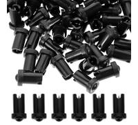 HOMOCONO 100 Pièces Aiguilles à Cils en Acier Inoxydable pour Flacon de Colle, Tête de Remplacement Pratique en Pp, Adaptées Usage Professionnel Salon et Familial