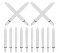 HOMOCONO 100 Pièces Tige de Fléchette Filetée en Nylon Blanc | Pièce de Rechange, Construction Filetée Sécurisée, Résistance Renforcée, pour Salle de Jeu et Pratique