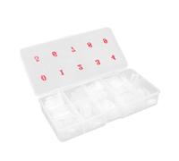 HOMOCONO 1000 pièces Faux Ongles Ultra Fins Transparent French Tips pour Salon DIY Manucure Femmes et Filles Capsules Ongles Durables et Faciles à Personnaliser