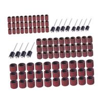 HOMOCONO 102 Pièces Tambours de Ponçage Abrasifs avec Manchons Réutilisables pour Outils Rotatifs Ponçage Précis Bois et Verre Compatible Perceuse et Ponceuse Ongles