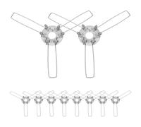 HOMOCONO 10Pièces Adaptateurs Abat-jour Clips à Ressort pour Lampe Fixateurs et Pince DIY pour Éclairage Suspendu Compatible avec Divers Types de Lampes