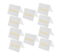 HOMOCONO 10Pièces Cartes de Table Réservées avec Design Or pour Mariage et Restaurant Étiquettes Élégantes pour Événements
