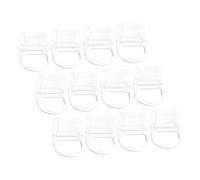 HOMOCONO 12pièces Poignées Transparentes pour Volets Accessoires De Tirage sans Corde pour Stores avec Tige De Design Élégant Et