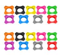 HOMOCONO 18 Pcs Bonnette Anti-roulis pour Microphone sans Fil en Silicone | Installation Rapide, Accès aux Boutons L’alimentation, Organisation Codée par Couleur, pour Discours et Ktv