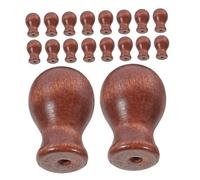 HOMOCONO 18pièces Boutons De Tirage Bois pour Rideaux Cordon Bois Décoratifs pour Stores Et Rideaux Accessoires Élégants pour Volets Romains