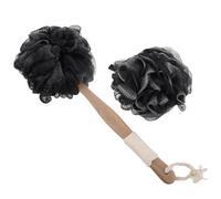 HOMOCONO 1ensemble Boule de Bain Exfoliante avec Manche Long Accessoire pour Dos Corps Mousse Riche Nettoyant Peau Doux pour Hommes et Femmes