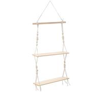 HOMOCONO 1pièce Étagère Murale Décorative pour Fleurs Tapisserie Support De Pot De Fleurs Tricoté pour Intérieur Et Jardin Double Niveau De Rangement