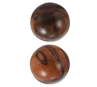 HOMOCONO 2 Balles de Massage en Bois Main, Acupression, 2 Pièces, Exercice Doux pour Seniors, Moment de Détente à Maison