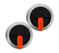 HOMOCONO 2 Pièces Bouton de Commande Barbecue Noir en Plastique, Axe d 0,3