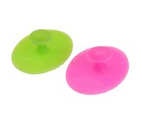 HOMOCONO 2 Pièces Brosse Visage Silicone Masseur Facial Doux Exfoliant et Nettoyant pour Différents Types de Peau Usage Visage et Corps Couleurs Vert Herbe et Rose Rouge