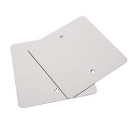 HOMOCONO 2 Pièces Cache Prise Murale Acier Inoxydable Couverture Boîte Électrique Résistante et Facile à Installer Plaque de Finition pour Panneau Mural Endommagé Access Panel pour Drywall