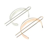 HOMOCONO 2 Pièces Épingles à Cheveux en Alliage de U, Bâtonnets à Cheveux Chics pour Femmes, Faciles à Porter, Accessoires Élégants pour Soirée ou Tenue Quotidienne