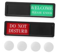 HOMOCONO 2 Pièces Panneau de Confidentialité Coulissant Signalisation de Porte Ne Déranger et Facile à Installer pour Chambre Bureau et