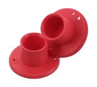 HOMOCONO 2 Pièces Tee de Golf Réutilisable en Caoutchouc Rouge | Stabilité Exceptionnelle, Installation Facile, Usage Polyvalent, Compatible Practice et Tapis, pour Golfeuses