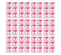 HOMOCONO 270 Autocollants Adhésifs Fragile en Papier Rouge Texte Clair Grand Format pour Emballage Sécurisé et Transport Domestique