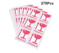 HOMOCONO 270 Autocollants D'avertissement Fragile Adhésifs en Papier Rouge Texte Clair et Grand Format pour Emballage et Expédition Sécurisée
