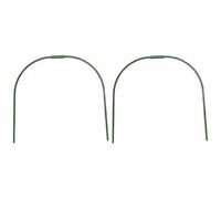 HOMOCONO 2pcs Arceaux de Serrage en Acier Vert pour Protection des Plantes, Support D'arche pour Jardin et Porte, Augmente L'humidité et Protège en Hiver