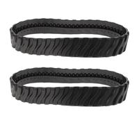 HOMOCONO 2pcs Chenilles de Rechange en Caoutchouc Noir pour Nettoyeur de Piscine, Accessoires Compatibles avec Robot Piscine Zodiac MX8, Pièces pour Entretien de Piscine