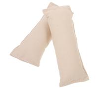 HOMOCONO 2pcs Coudière Ergonomique en Coton Blanc Antidérapant pour Bureau et Ordinateur, Tapis Léger et Confortable pour Clavier et Souris