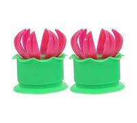 HOMOCONO 2pcs Moules à Brioches Vapeur en Plastique Vert, Réutilisables et Faciles à Utiliser pour Fabrication Artisanale de Baozi et Pâtisserie la Main