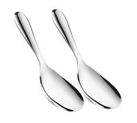 HOMOCONO 2pièces Cuillères à Riz Acier Inoxydable Non Adhésives De Cuillères De Service Pour Cuisine Spatules Polyvalentes Pour Servir Et Mélanger Les Aliments