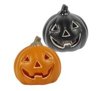 HOMOCONO 2pièces Lampe Décorative Forme De Citrouille Pour Halloween Lampe Ambiance à Led Pour Fêtes Et Décorations Extérieures