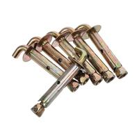 HOMOCONO 3 Ensembles Boulons D'expansion M10x100 pour Fixation Murale de Chauffe-eau Électrique en Fer Or, Installation Rapide et Stabilité Lourde pour Béton et Brique
