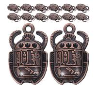 HOMOCONO 35 breloques scarabées pour la création de bijoux - Accessoires de bijoux égyptiens en forme de pendentif scarabée pour la décoration de bracelets et de colliers - Motif