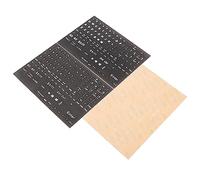 HOMOCONO 3feuilles Autocollants Clavier Anglais De Stickers Remplacement pour Claviers Pc Universels Et Faciles à Installer pour Ordinateurs De Bureau Et Portables