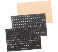 HOMOCONO 3feuilles Autocollants De Clavier Anglais De Lettres Et Stickers De Remplacement pour Ordinateurs Et Claviers Portables Facile à Appliquer Enlever