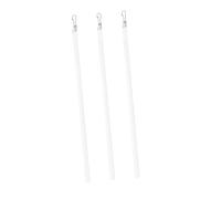 HOMOCONO 3pièces Baguette Transparente pour Store Vertical avec Crochet Accessoire Pratique Et Élégant pour Ajustement Facile des Rideaux