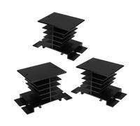 HOMOCONO 3pièces Dissipateur Thermique De Remplacement pour Relais Statiques Bloc Ailettes De Refroidissement Compact pour Automatisation Industrielle