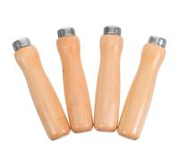 HOMOCONO 4 Pièces Poignée en Bois Ergonomique pour Lime Compatibilité Polyvalente et Précision Améliorée, pour Usage Professionnel en Travail du Métal