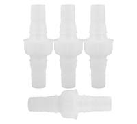 HOMOCONO 4 pièces Raccords de Tuyau Plastique Connecteur de Tuyau Abs pour Raccordement Eau Flexible pour Réparation et Extension Installation Facile et