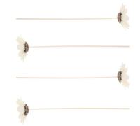 HOMOCONO 4pièces Bâtonnets Diffuseurs Arômes Bois avec Fleurs Séchées Bâtonnets pour Diffuseur Huile Essentielle sans Flamme Parfum Ambiance Naturel pour Chambre et Salon
