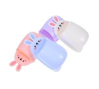 HOMOCONO 4pièces Étagères Murales Suspendues sans Perçage Design Lapin Bacs De Rangement pour Salle De Bain Cuisine Douche Accessoires