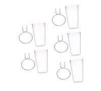 HOMOCONO 5 Ensembles Pegboard Organizer Cups And Hooks Kit With Abs Transparent Cups For Home Workshop Garage Storage