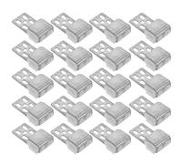 HOMOCONO 50 Clips de Ressort pour Canapé en Fer et Abs, Épaisseur 1,5mm 5 Trous, Pack de 50 Pièces, Fixation Solide pour Réparation et Entretien du Mobilier