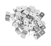 HOMOCONO 50 Pcs Coin Code Matériel Crochet Toile Clips Pour Encadrement Supports D'Étagère Matériel De Cadre Clips De Cadre Clips Z Attache De Bureau Bretelles De Cadre