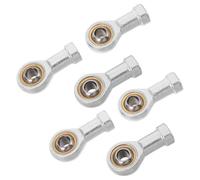 HOMOCONO 6 Pièces Palier Radial à Œil de Poisson et Réparation de Machines pour Applications Industrielles Filetage Interne M8x1.25 en Acier Argenté, Résistance Élevée la Température