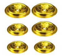 HOMOCONO 6 Pièces Support de Mèche Flottant en Aluminium Doré | Fournitures Bouddhistes Simples et Classiques, Usage Temple ou Restaurant à Thème, Léger et Créatif