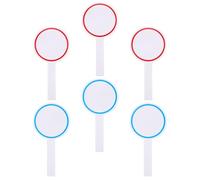 HOMOCONO 6pcs Mini Tableaux Blancs Portatifs en Mousse, Palette Effaçable à Sec pour Vote et Notation, Petit Tableau Blanc Rond Handheld, Différentes Couleurs