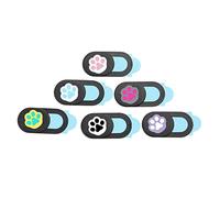 HOMOCONO 6pièces Cache Webcam Anti-Hacking avec Motif Animal Couvercle De Caméra pour Ordinateur Portable Et Tablette Ultra-Fin Et