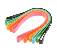HOMOCONO 6pièces Élastiques pour Serviettes de Plage et Piscine Bandes Élastiques Silicone Réglables pour Chaise Longue Croisière ou Transat Lot de Couleurs Orange Jaune Vert Bleu Noir