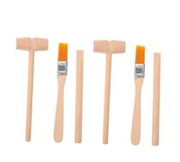 HOMOCONO 6pièces Kit Excavation De Dinosaures Outils Archéologiques Bois Pour Garçon Fille Avec Marteau Ciseau Et Brosse Jouets Éducatifs Stem Pour Apprentissage Interactif Fossiles Et