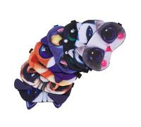 HOMOCONO 8pièces Masque De Sommeil Animaux Mignons Motifs De Chats Et Chiens Masque De Voyage Pour Naps Et Jeux De Société