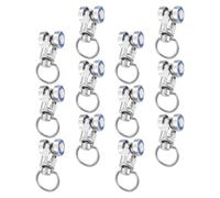 HOMOCONO Accessoires de Rideaux, 12 Galets Métalliques en Alliage Aluminium, Roulements pour Rails de Plafond, Rouleaux Silencieux pour Décoration Intérieure