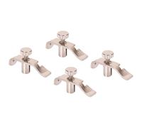 HOMOCONO Accordeurs Fins en Acier Inoxydable Argenté, Lot de 4, Réglage Précis pour Instruments Traditionnels Erhu, Accessoires Professionnels pour Musiciens