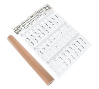HOMOCONO Affiche Graphique de Clarinette pour Débutants Tableau des Notes et Guide Doigt en Papier Couché, Outil D'apprentissage et Pratique en Différentes Couleurs